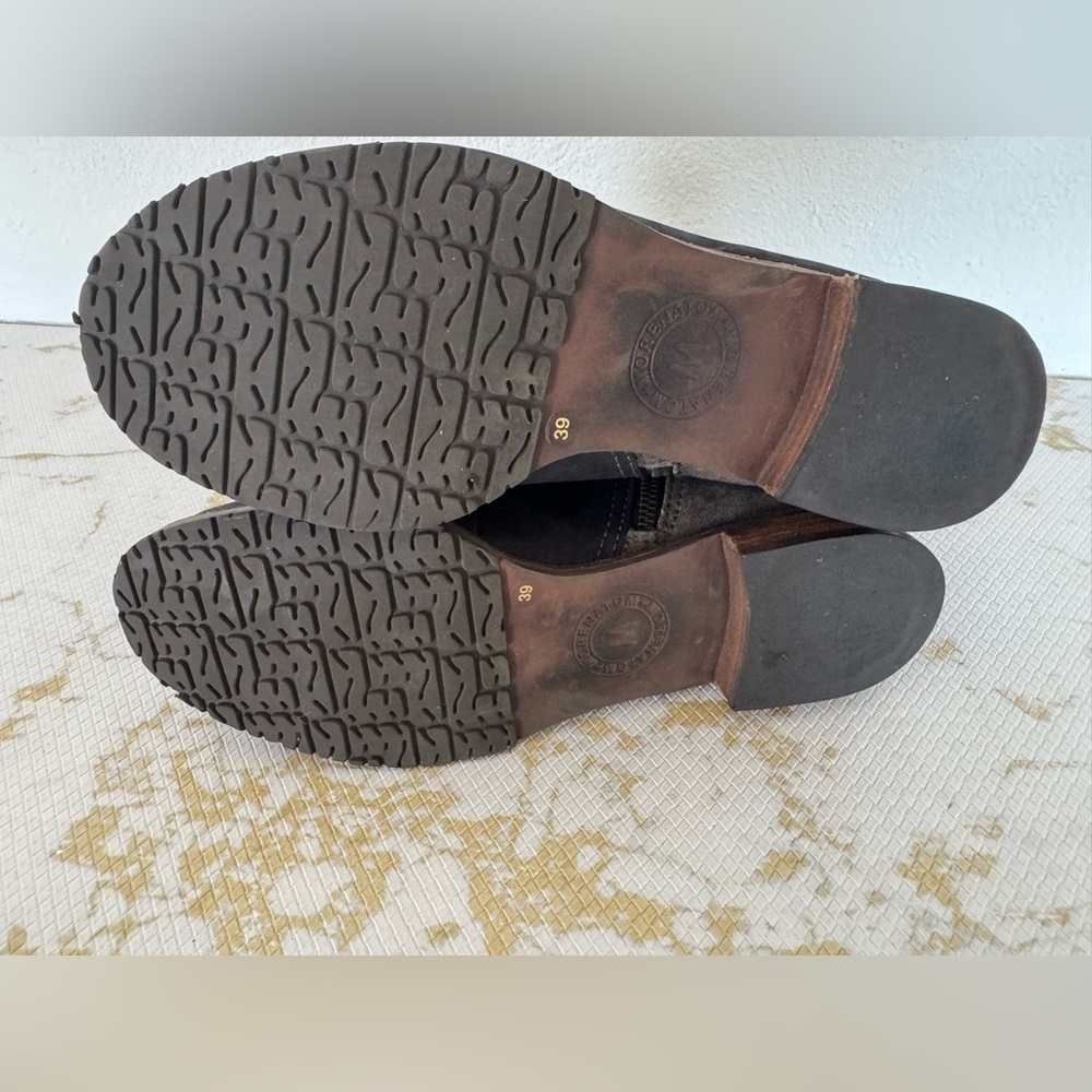 🔥🔥FINAL CLEARENACE 🔥🔥 MORENATOM Gray and Black Mix Leather Boots - Picture 8 of 10